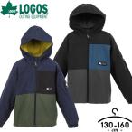 ウィンドブレーカー キッズ 撥水 マウンテンパーカー アウター ジュニア 女の子 130cm 140cm 150cm 160cm 子供服 ロゴス 裏トリコット ジャケット グレー