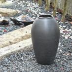 ショッピング花瓶 [ポイント3倍]信楽焼 大きな 花瓶 黒 窯変 斑点 12号 おしゃれ 大壺 つぼ ツボ 壷 花入 陶器 大型 花器 フラワーベース 信楽焼き(MB006-07G)