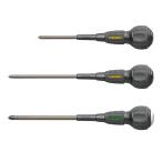 ANEX (アネックス) ビスブレーカードライバー ワニドラ 電工仕様 No.7765 +2×100 / +2×150 / +3×150 3本セット 絶縁体座金 兼古製作所