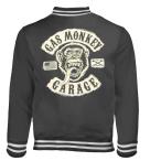 ガス モンキー ガレージ スタジアム ジャケット 黒 Gas Monkey Garage 正規品 スタジャン アウター/ジャケット