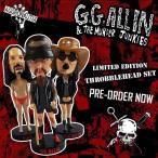 GG アリン アンド マーダー ジャンキーズ フィギュア 首振り GG ALLIN and the Murder Junkies Throbblehead 3p Set 正規品 Bobble Head