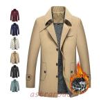  тренчкот мужской пальто обратная сторона ворсистый длинное пальто осень-зима . защита от ветра холод большой размер 