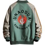 スタジャン メンズ レディーズ BIGシルエット プリント ジべスボールジャケット ゆったり スタジアムジャンバー ヴァーシティジャケット