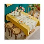  закрытый наружный водонепроницаемый скатерть Северная Европа. простой . лист. желтый цвет. фон шпаклевка .o сад party . барбекю для печать скатерть,. грязный скатерть 