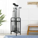 ゴルフクラブラック ゴルフクラブスタンド 滑り止め クラブ10本用 フロアディスプレイラック ゴルフクラブオーガナイザー ゴルフコース練習用品用