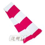 【サポーター必見】ピンク x ホワイト 　バーマフラー【サッカー/Jリーグ/応援グッズ/スカーフ】お取り寄せ可能