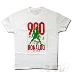 [RET09][ внутренний не продажа ]RE-TAKE Cronaudo"Ronldo 900 Goal" память футболка белый [ футбол /k Lilo na/a luna sru/li Take / Portugal представитель ] кошка pohs на 