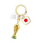 F26-KC-0008-JP【WCC26】FIFA ワールドカップ 2026 公式 3Dトロフィーキーホルダー 日本【サッカー/Worldcup/日本代表/オフィシャルグッズ/JAPAN】ネコポス