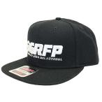 GFPH21913【GRN2021SS】GRFP 3D刺繍フラットバイザーキャップ ブラックｘホワイト【グランデ/サッカー/フットサル/CAP/帽子/GRANDE FP】