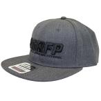 GFPH21913【GRN2021SS】GRFP 3D刺繍フラットバイザーキャップ ヘザーチャコール【グランデ/サッカー/フットサル/CAP/帽子/GRANDE FP】
