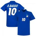 【国内未発売】ポロ バッジョRE-TAKE イタリア代表 1994 ポロシャツ ブルー 10番 ロベルト・バッジョ【サッカー/POLO/Baggio/ワールドカップ/Italia】RET06 ネコ