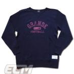 【SALE30%OFF】【GS018】GRANDE カレッジ クルー スウェット ネイビー【グランデ/サッカー/フットサル/サポーター/ジャケット/アウター】