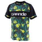 【GRN2018SS】GRANDE HIBISCUS プラクティスシャツ ブラックｘグリーン【サッカー/フットサル/グランデ/サポーター/GFPH18001 】ネコポス対応可能