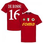 【予約RET06】エンジ16RE-TAKE ASローマ Team Ｔシャツ 16番 デ・ロッシ エンジ【サッカー/Roma/De Rossi/セリエＡ】ネコポス対応可能