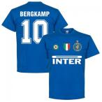 【予約RET06】ブルーDB10RE-TAKE インテル Team Ｔシャツ 10番 ベルカンプ ブルー【サッカー/Inter Milan/Bergkamp/セリエＡ】ネコポス対応可能