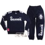【SALE30%OFF】【GS018】GRANDE NINO DEL FUTBOL 迷彩スウェット＆パンツセット ブラックｘホワイト【グランデ/サッカー/フットサル/サポーター/トレーニング】G