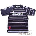 【SALE20%OFF】GRANDE マルチボーダープラクティスシャツ　モノクロームカラー【グランデ/サッカー/フットサル/サポーター/トレーニング】◆メール便対応商品◆7