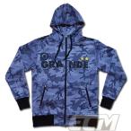 【SALE20%OFF】GRANDE CAMO RIOT スウェットジップパーカー グレーｘブラック【グランデ/サッカー/フットサル/サポーター/トレーニング】GRN2014AW 9311