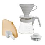 HARIO(�n���I) V60�R�[�q�[�T�[�o�[02 �Z�b�g �y�[���O���[ 1-4�t�p �R�[�q�[�h���b�v ���{�� VCSD-02PGR