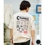 ショッピング半袖トップス プリント ロゴ CHUMS チャムス メンズ 半袖 Tシャツ アーカイブ デザイン ヘビー コットン CH01-2413 ムラサキスポーツ限定
