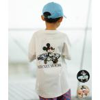 ショッピングマウス ANTIBAL アンティバル キッズ Tシャツ 半袖 バックプリント オーバーサイズ ミッキーマウス 242AN3ST179MU