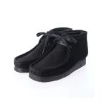 Clarks Originals/クラークス オリジナルス レディース ワラビーブーツ モカシン デッキシューズ ブラックスエード 26155521