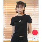 adidas アディダス レディース 半袖 Tシャツ スリーストライプミニTシャツ KVC60