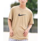 NIKE Nike купальный костюм Rush Guard короткий рукав футболка мужской вода суша обе для UV cut хлопок Like спортивные туфли box S S защита NESSF523