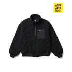 ショッピングモコモコ NEW ERA ニューエラ アウター メンズ ボアブルゾン ブラック オーバーサイズド 14682729