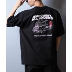 CHROME クローム 半袖 Tシャツ メンズ バックプリント オーバーサイズ JP263BK