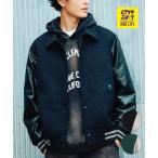 ショッピングスタジャン DEAR LAUREL ディアローレル × Pla-Jac プラジャック アウター スタジャン メンズ スタジアム ジャケット 防風 VARSITY JACKET D25F-0102