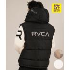 ショッピングプリント RVCA ルーカ ダウン ベスト メンズ シンプル バックプリント ロゴ WOLDWIDE BK ARCH ZIPHD JK BF042-762