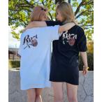 RVCA ルーカ ワンピース レディース Tシャツワンピース 半袖 バラ ロゴ バックプリント BF043-P36_BRJ