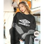 ショッピングアンブロ UMBRO アンブロ トレーナー レディース クルーネック スウェット 裏起毛 セットアップ対応 MD11WSMCL01 ムラサキスポーツ限定