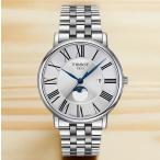 ティソ 腕時計 TISSOT カーソン ジェント プレミアム ムーンフェイズ T122.423.11.033.00 シルバー文字盤 クォーツ ケース径40ミリ 5気圧防水