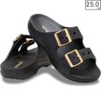 crocs クロックス 【レディース】サタデー メタリックバックル サンダル 【ブラック】【25cm】 213316