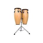 LP エルピー  LPA646-AW　LP Aspire 10″ &amp; 11″ Conga Set Wood with Double Stand　Natural Wood