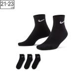 NIKE ナイキ 【ユニセックス】3P エブリデイ クッション クウォーター ソックス【21-23cm】SX7667