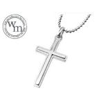 Yahoo! Yahoo!ショッピング(ヤフー ショッピング)with me. /ウィズミー  マットラインクロスネックレス Lady's 【95-2204】【ペア】