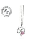 Yahoo! Yahoo!ショッピング(ヤフー ショッピング)with me. /ウィズミー  ピンクCZ クローバーネックレス Lady's 【95-2608】【レディース】