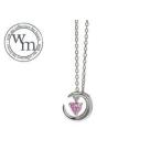 Yahoo! Yahoo!ショッピング(ヤフー ショッピング)with me. /ウィズミー  ピンクCZ スタイリッシュムーンネックレス Lady's 【95-2614】【レディース】