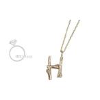 me.luxe／エムイーリュークス  95-0772 イニシャルネックレス　【H】