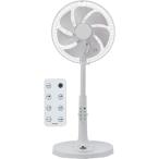 YUASA ユアサプライムス リビング扇風機  DCモーター 30cm7枚羽根 温度センサー リモコン付き YGT-DH3455GFR W ホワイト