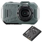 PENTAX ペンタックス WG-1000 オリーブ＋D-LI96 充電式バッテリーセット
