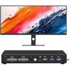 リンクスオリジナル+INNOCN 【法人・プロ仕様セット】超小型ミニPC＆ INNOCN 40C1U 40型ウルトラワイド曲面モニターセット