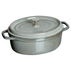 staub ストウブ ホーロー鍋 RST4834 ピコ・ココット オーバル(33cm)/グレー