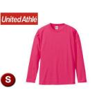 United Athle/ユナイテッドアスレ  501001C  5.6オンス ロングスリーブTシャツ アダルトサイズ 【S】 (トロピカルピンク)