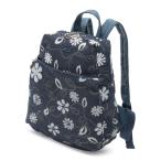 SAVOY サボイ デニム リュック SM16741601 フラワーモチーフ ダークブルー