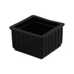 HIKARI/光 イス脚キャップ 黒角36 BE-4-362