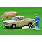 TOMYTEC トミーテックミニカー トミカリミテッドヴィンテージ LV-195d ダットサン 1300 トラック 薄茶 フィギュア付